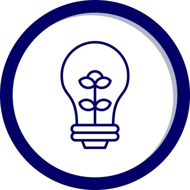 Ampul. Web simgesi basit illüstrasyon