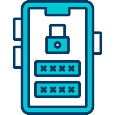 cep telefonu simgesi. Web için telefon vektör simgelerinin özet çizimi