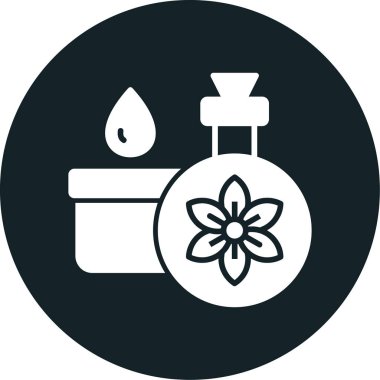 Güzellik ve moda simgelerinin vektör çizimi