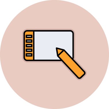 Kalem vektör simge işareti simge vektör çizim kişisel ve ticari kullanım için..