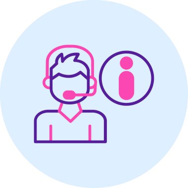 Mikrofonu ve mikrofonu olan bir adamın vektör çizimi