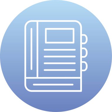 Belge. Web simgesi basit illüstrasyon