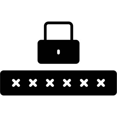 Şeffaf bir arkaplanda parola vektör çizimi. Birinci kalite semboller. Konsept ve grafik tasarımı için simgeler.