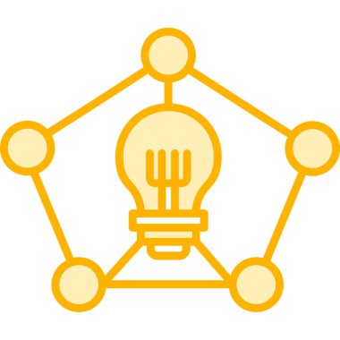 Bir fikrim var. Web simgesi basit illüstrasyon