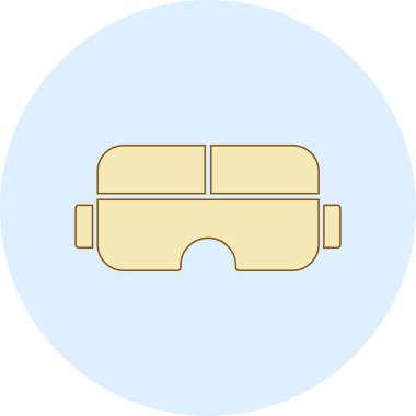 sanal gerçeklik gözlükleri vektör illüstrasyonu