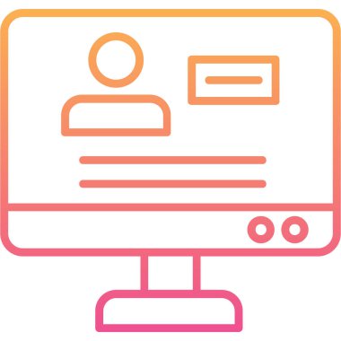 tarayıcı web simgesi, basit vektör illüstrasyonu