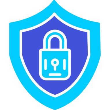 Güvenli kilit vektör simgesi