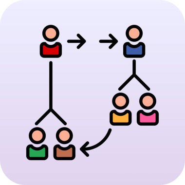 Sosyal ağ. Basit tasarım