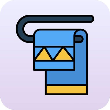 Bir bayrak simgesinin vektör illüstrasyonu