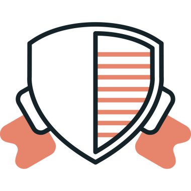 Koruma kalkanı. Basit illüstrasyon