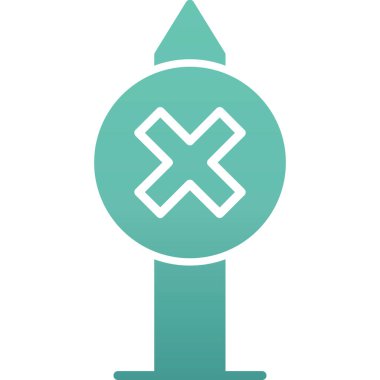 çapraz simge vektör illüstrasyonu