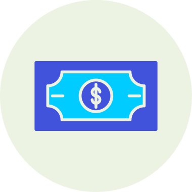 Dolar simgesi, beyaz arkaplanda vektör illüstrasyon tasarımı