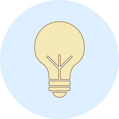 Vektör Ampulü düz biçim simgesi