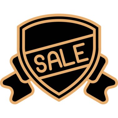 Satış etiketi vektör simgesi