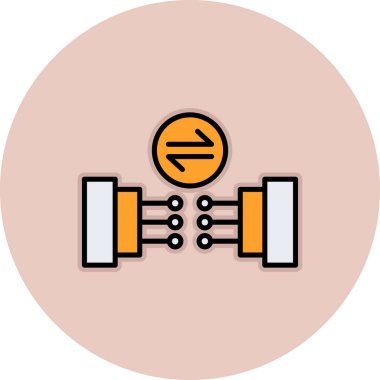 dambıl vektör renk simgesi