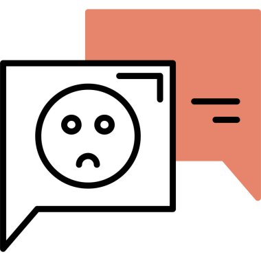 Konuşma balonu simgesinin illüstrasyon tasarımı