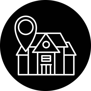 konum simgesi vektör illüstrasyonu