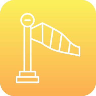 Tek sarı ve mavi ikonun vektör illüstrasyonu