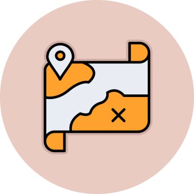 konum simgesi vektör illüstrasyonu