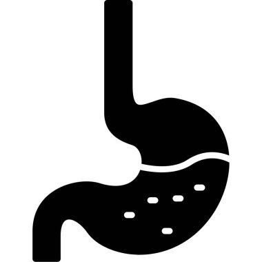 Mide ağ simgesi, vektör illüstrasyonu