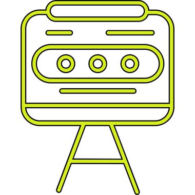 Radyo simgesi, vektör illüstrasyonu