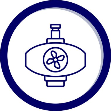 Bir benzin istasyonunun vektör illüstrasyonu