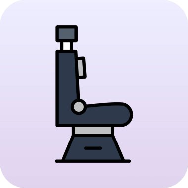 Web ve mobil uygulama tasarımınız için beyaz arkaplanda izole edilmiş mikroskop vektör simgesi.