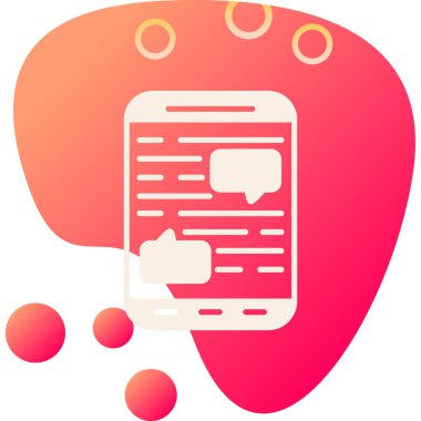 Düz biçimli ileti sohbet simgesi