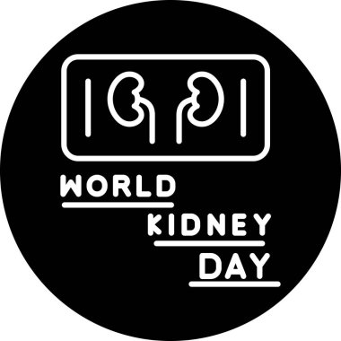 Dünya Böbrek Günü vektör çizimi
