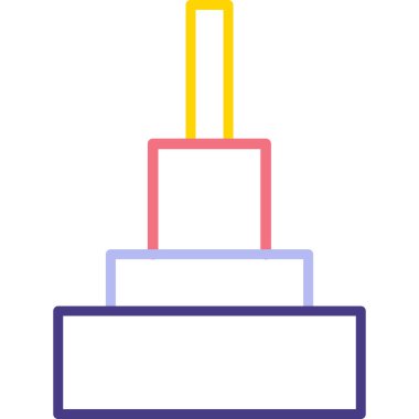 kek ikonu vektör illüstrasyonu