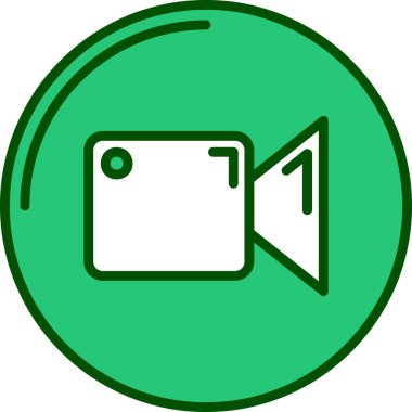 kamera simgesi vektör illüstrasyonu