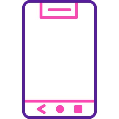 Akıllı telefon. Web simgesi basit tasarım