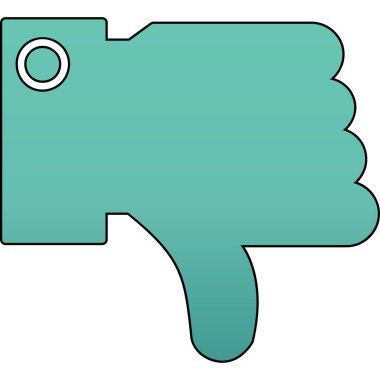 Baş parmak hareketi. vektör illüstrasyonu