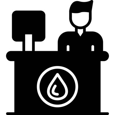 iş konsepti ikon vektör illüstrasyonu