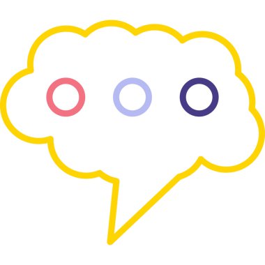 kabarcık konuşma simgesi, vektör illüstrasyon tasarımı