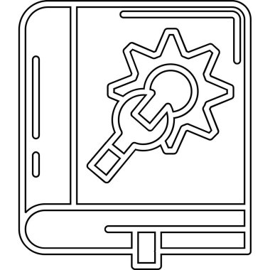 bilgisayar ve akıllı telefon dizaynı vites ve vites vektör çizimi
