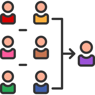 Grup simge vektör çizim