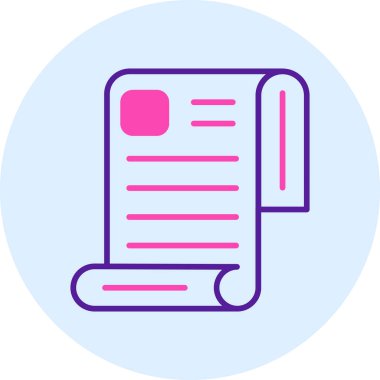 belge simgesi vektör illüstrasyonu