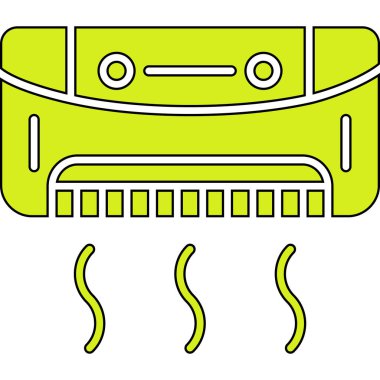 yeşil simge, vektör çizimi