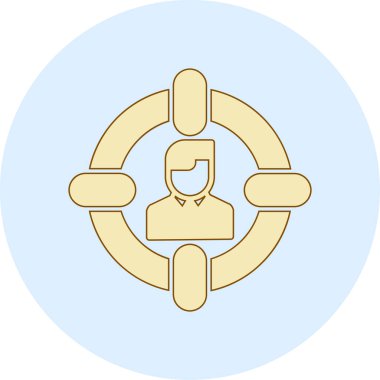 İş ve finans simgesinin vektör illüstrasyonu