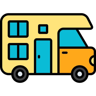 bus simgesi vektör illüstrasyonu