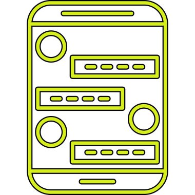 Cep telefonu. vektör illüstrasyonu