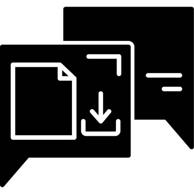 belge dosya simgesi, basit illüstrasyon