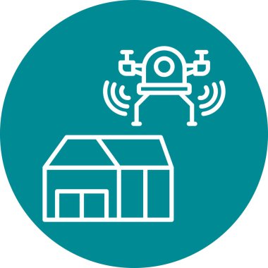 Modern simgenin vektör illüstrasyonu