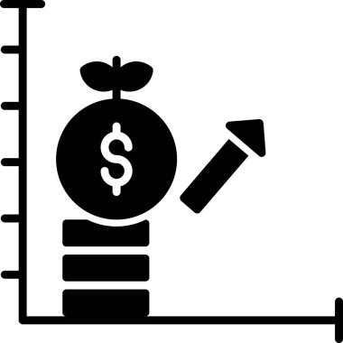 Dolar. Web simgesi basit illüstrasyon