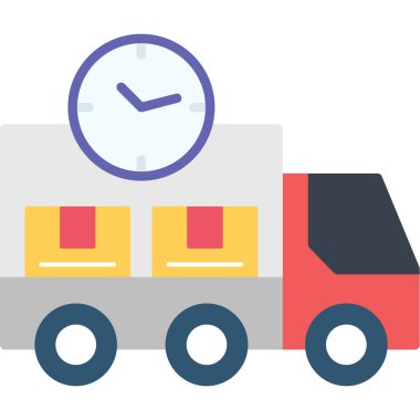 Tren ikonu vektör illüstrasyonu. zaman işareti.