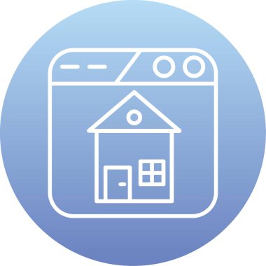 Ev simgesi vektör illüstrasyonu