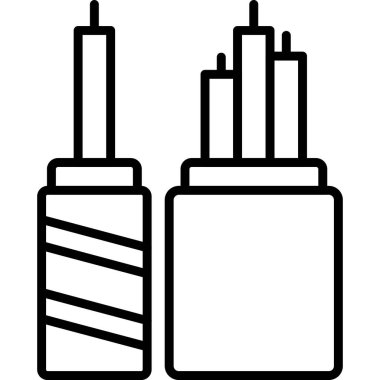 boya fırçası ikonu. Web için fırça fırçası vektör simgelerinin basit çizimi