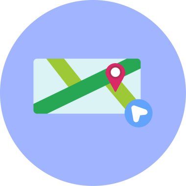 Konum pin vektör simgesi