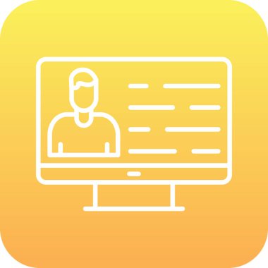 Soyut arkaplanda kullanıcı simgesi izole edildi